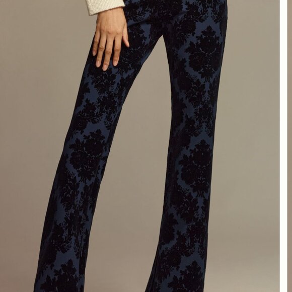 Anthropologie Floral Ponte Full Length - Picture 2 of 5